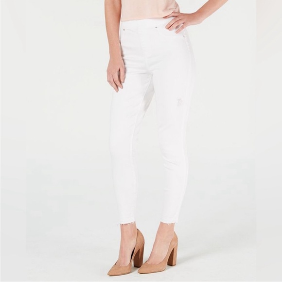Spanx Distressed Skinny Jeans White - Picture 3 of 7